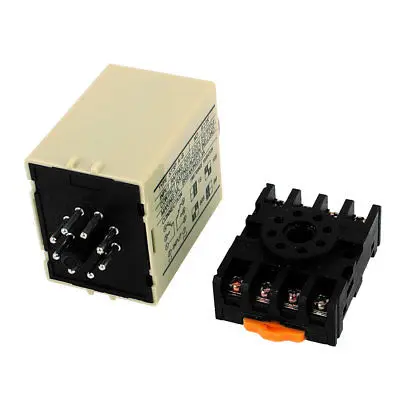 AC 110V ST3PA B DPDT 8 терминалов 0 10 секунд регулируемый таймер задержки Реле