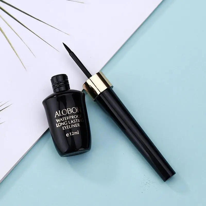 HobbyLane 1 pieces long lasting waterproof eye pencil Liquid Eye Liner Pen Black Waterproof Quick-drying Eyeliner Makeup Beauty |
