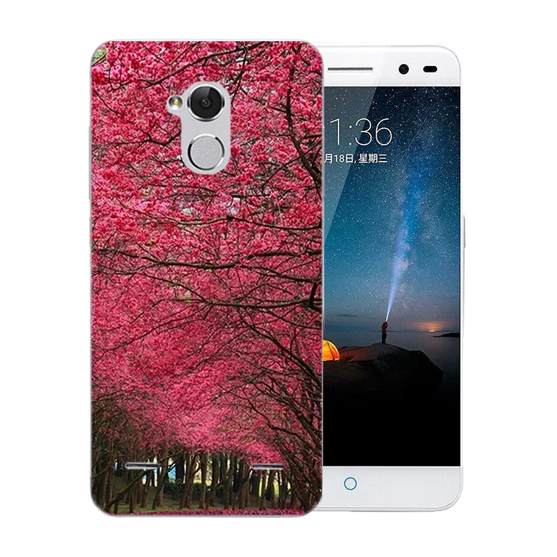 Чехол Funda 5 0 дюймов для ZTE Blade V7 Lite прозрачный мягкий силиконовый чехол с рисунком