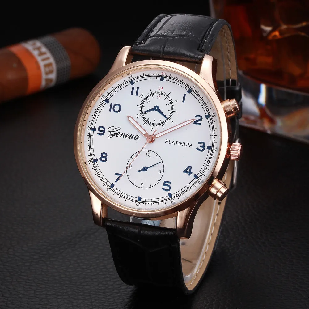 Часы otoky женские мужские Ретро дизайн кожаный ремешок Аналоговый сплав кварцевые