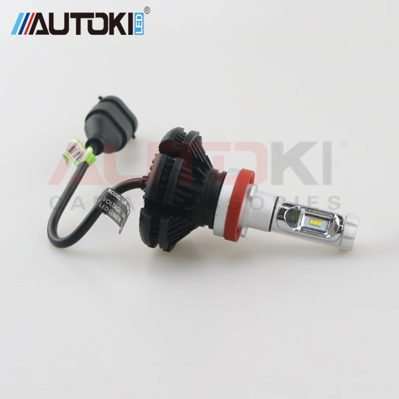 X3 Autoki H4 H7 H11 9005 9006 H13 светодиодные лампы для автомобильных фар 50W 6000LM все в одном CSP
