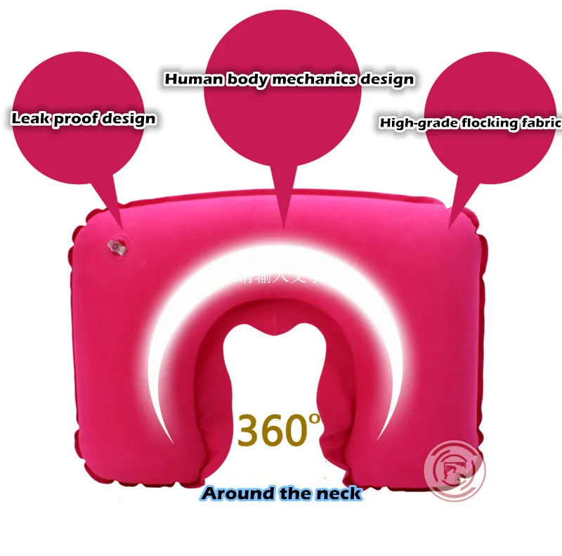 Дорожная U-образная подушка для самолета надувная шеи дорожные аксессуары