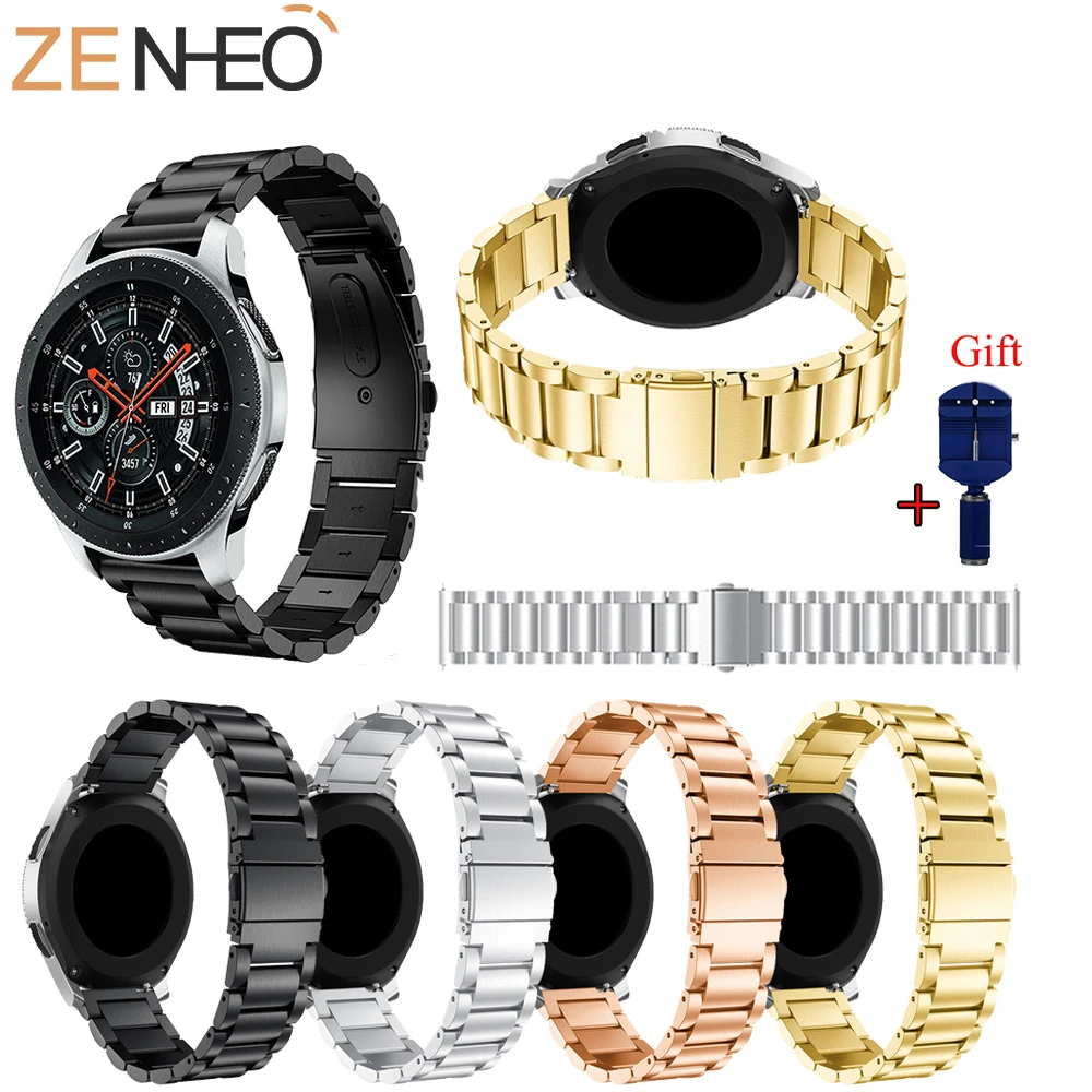 Ремешок из нержавеющей стали для Samsung gear S3 Classic /Frontier /Galaxy Watch 46 мм металлический