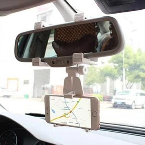 Универсальный автомобильный Зеркало заднего вида смартфон GPS зажим держатель