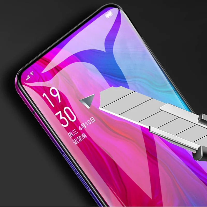 20D стекло для OPPO Reno Защитная световая изогнутая пленка Закаленное 10x zoom |