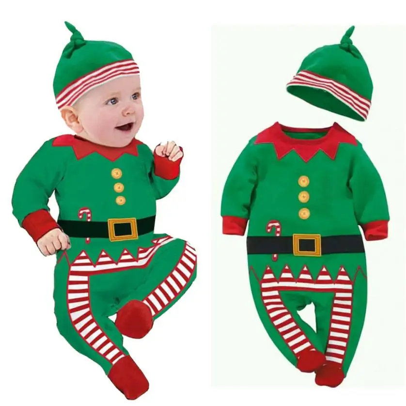 2017 г. Одежда для малышей мальчиков и девочек Детский комбинезон с шапочкой