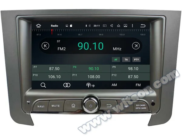 " Android 8,0 Oreo OS автомобильный мультимидийный Навигатор Радио Для Ssangyong Rexton W(Y300) 2012- с больший угол обзора ips Экран