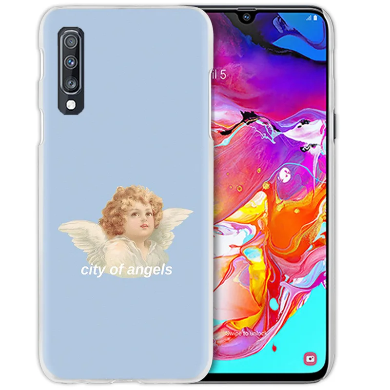 Художественный чехол с ангелом Амуром для samsung Galaxy A50 A70 A20e A40 A30 A20 A10 A8 A6 Plus A9 A7 жесткий прозрачный чехол для телефона из поликарбоната