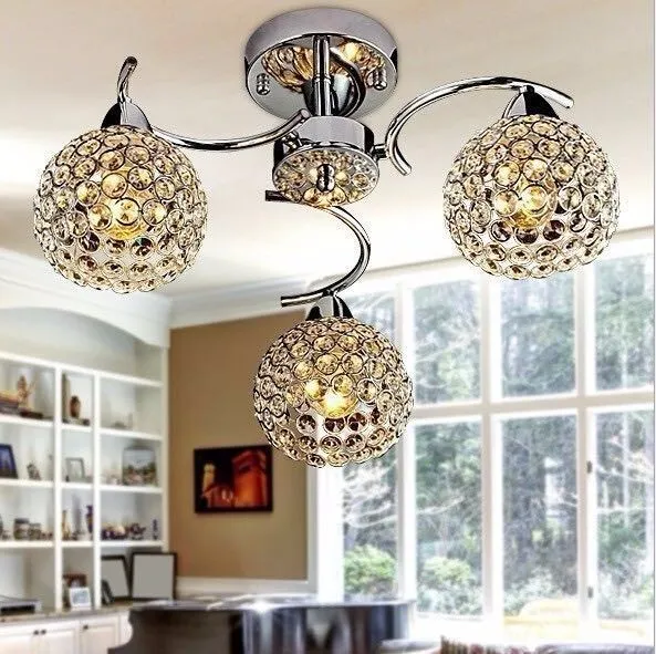 Lamparas De Techo Plafonnier Cristal LED Lustre Ceiling Lighting Lights avize Fixture Bedroom lights E27 | Освещение