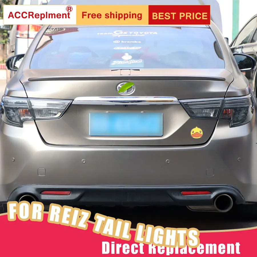 Car Styling LED Tail Lamp for Toyota Mark X Lights 2014-2018 Reiz Rear Light DRL+Turn Signal+Brake+Reverse lights | Автомобили и
