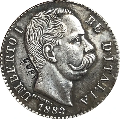 Копия итальянских монет в 1 лир 1883|coin heart|coin doorcoin price |