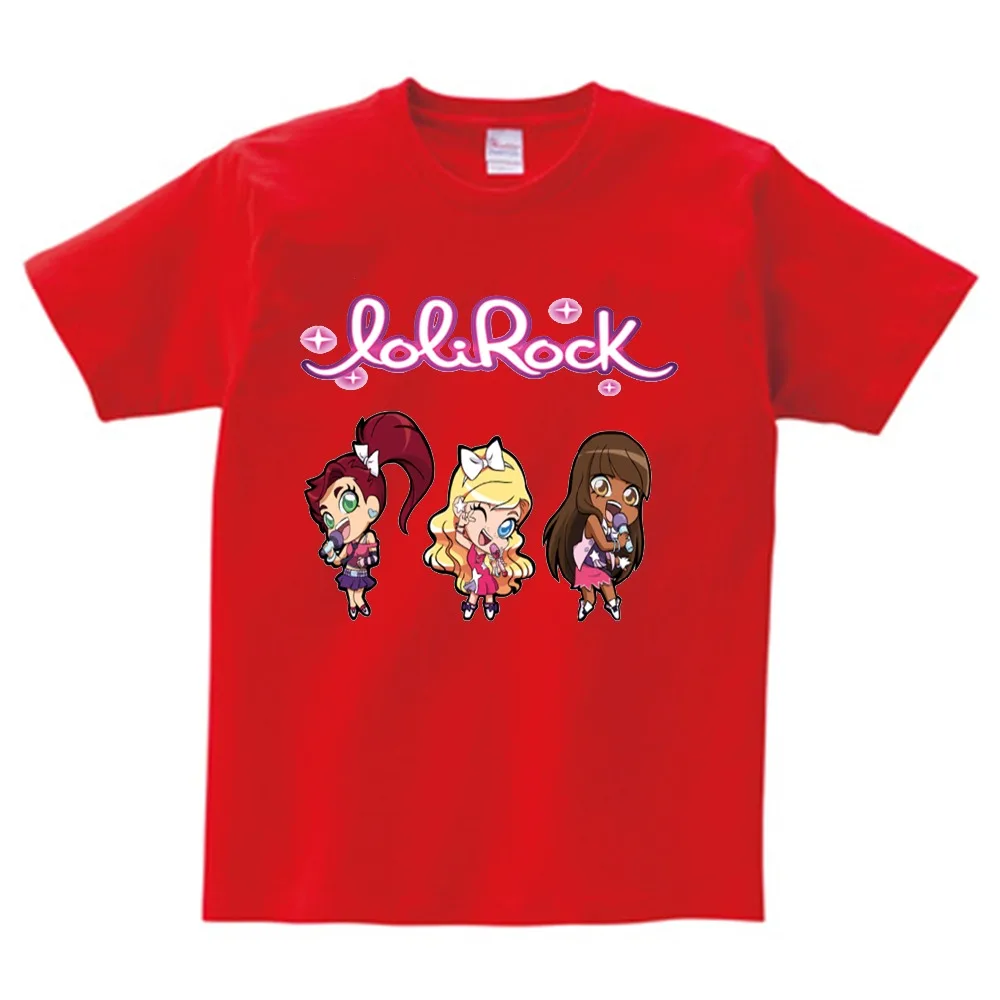 LoliRock Волшебная футболка для девочек летние милые футболки с коротким рукавом