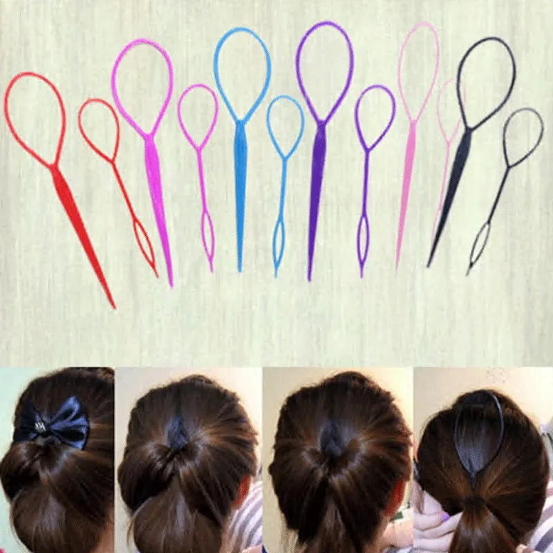 

2pcs/lot Magic Ponytail Styling Maker Hair Fashion Twist Braid Makeup Tool Accessories