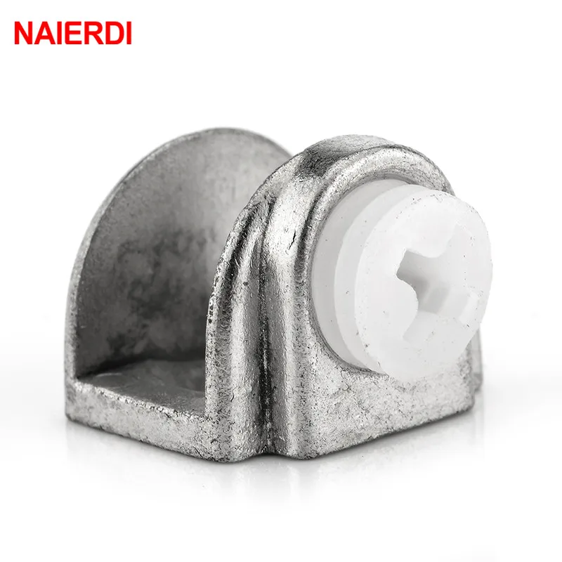 Полукруглые стеклянные зажимы NAIERDI 4 шт. цинковые регулируемые углы толщина 8 мм