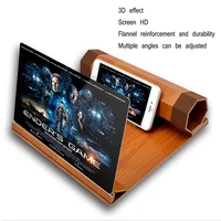 mobile phone 12 inch screen hd anti fog radiation video magnifying glass 7 folding magnetic lazy bracket amplifier with glasses