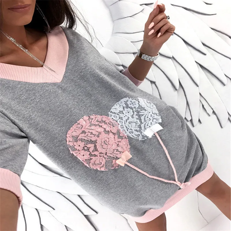 Женская толстовка с длинным рукавом Весенняя Сексуальная глубоким v образным