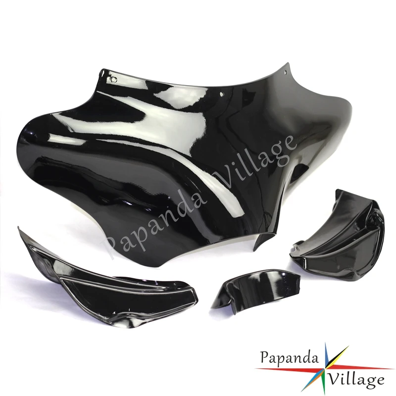 Черная передняя верхняя обтекатель для Harley Electra Street Glide Road King Dyna Fat Bob FXDF