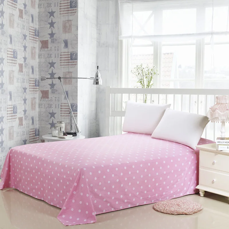 DecorUhome хлопок простыни текстильные постельные принадлежности для дома Покрывало плоский лист цветочный узор в полоску простыни мягкие теплые простыни