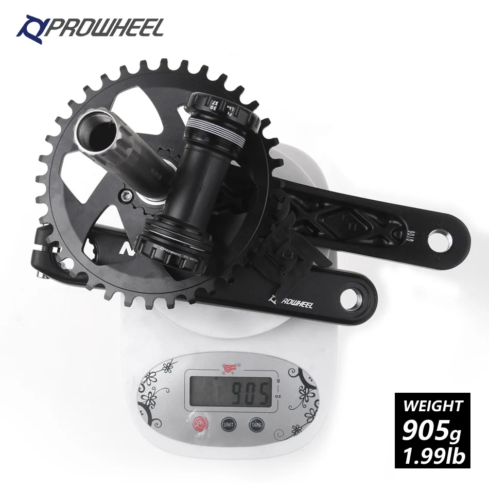 Комплект кривошипов PROWHEEL нижний кронштейн BB 170 мм 36 т полые зубья GXP 9/10/11 скоростей