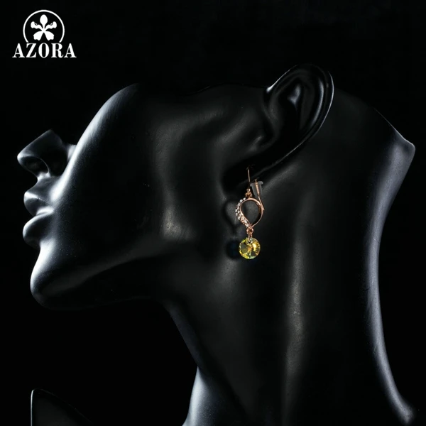 Азора сердце в виде розового золота Цвет постепенное изменение Stellux австрийский