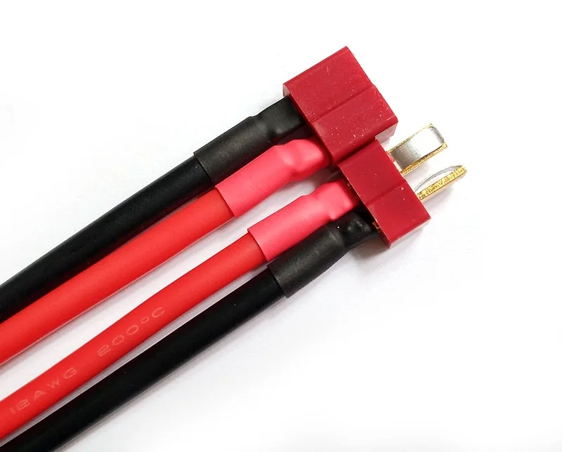 2 шт. силиконовый штекер Deans 10 см 14AWG|Детали и аксессуары| |