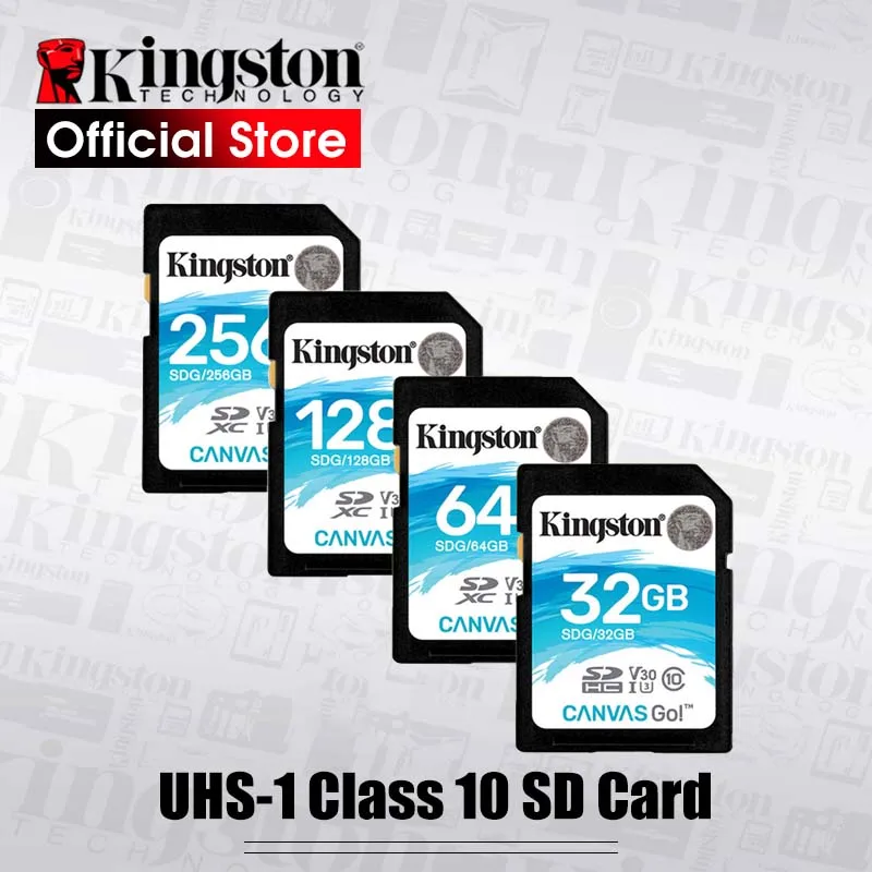 Оригинальная kingston SD карта 128 Гб 64 ГБ 32 ГБ cartao de memoria 256 Гб класс 10 uhs-i U3 4K флэш-карта памяти для зеркальных камер дронов