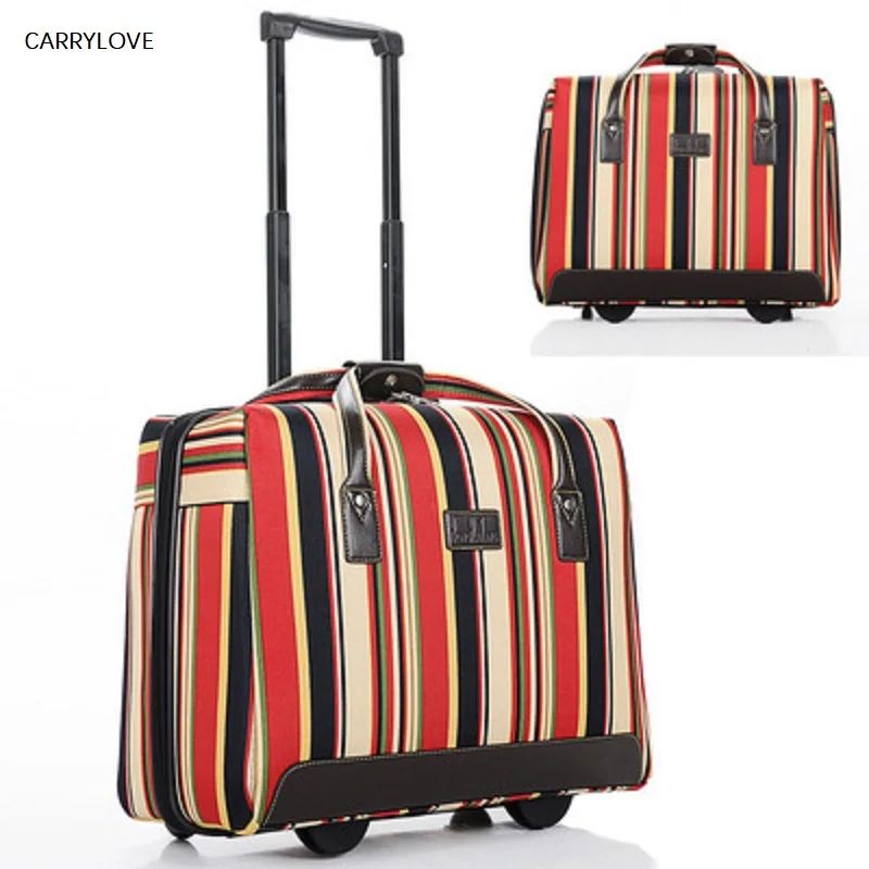 CARRYLOVE 16/18 inch High quality fashion Rolling Luggage Multifunction Suitcase Wheels 3 to 5 days travel essential Travel Bag