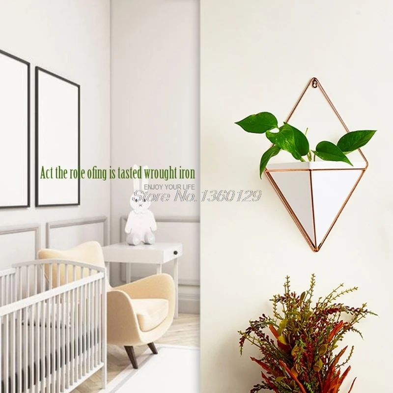 Висячие геометрической формы держатель горшков для цветов садовые суккулентные
