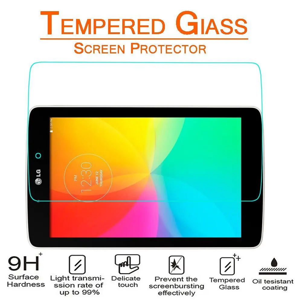 9 H твердость Взрывозащищенный закаленное Стекло Экран Защитная пленка для LG G Pad 7