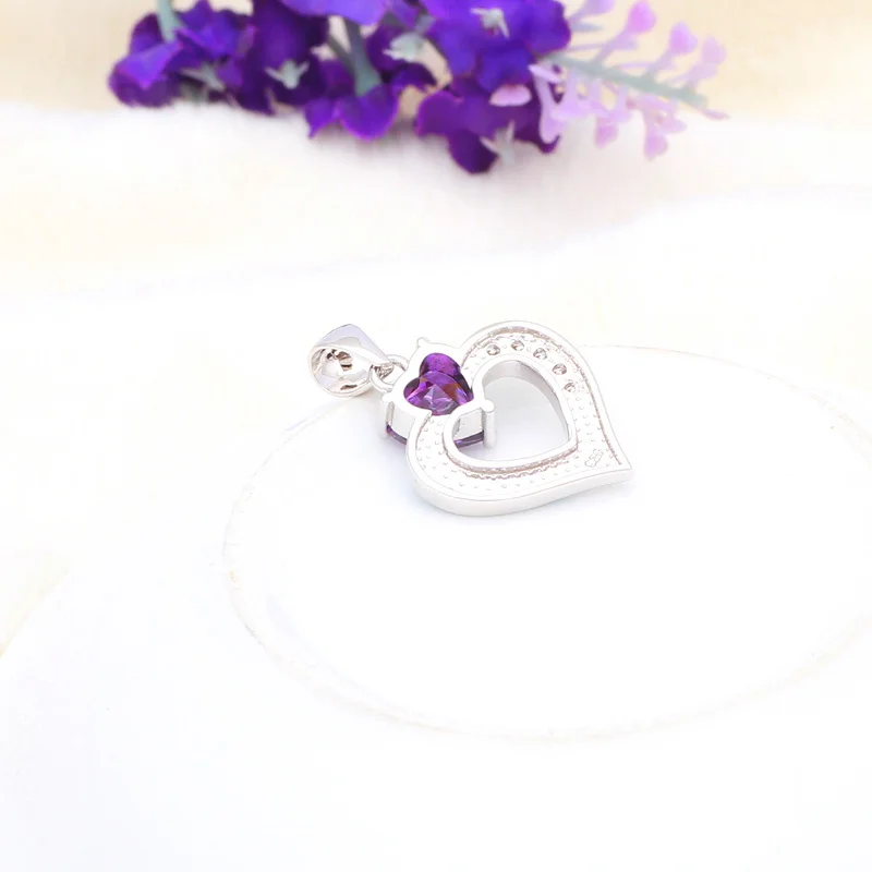Низкая цена Jewellery Красивый Циркон в форме сердца Blue огненный опал Серебро