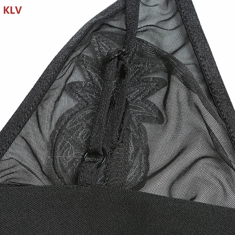 KLV сексуальный женский бюстгальтер без косточек с пайетками и ананасами