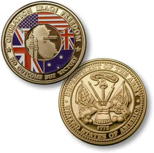

low price Custom made gold coin hot sales U.S. Merlin Gold Challenge Coin High quality metal usa Military coins FH810193