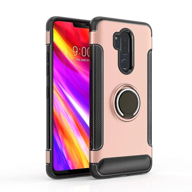 Для LG V40 чехол thinq для LG G7 чехол thinq Броня полная защита кольцо магнетизм держатель Телефон задняя оболочка для LG G710 V40 G7 чехол