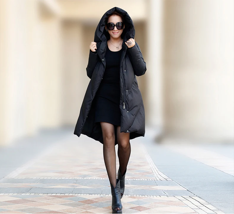 Новинка 2020 зимний пуховик с капюшоном женские длинные куртки большого размера