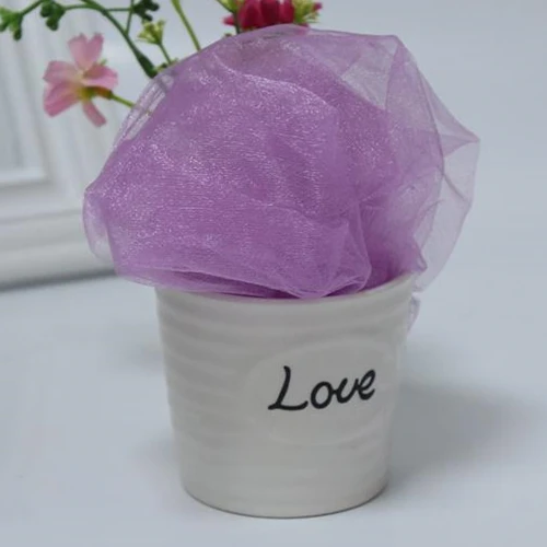 Light Rose 48 см 10 м Mariage пряжа Тюль рулон прозрачной органзы ткань день рождения, мероприятие, вечеринка принадлежности для украшения свадьбы Baby Shower - Цвет: Light Rose