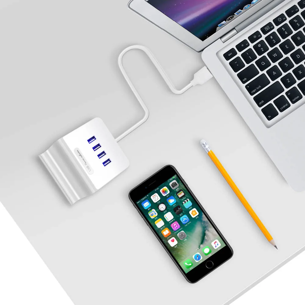 4 порта Micro usb хаб высокоскоростной OTG Hub Multi USB3. 0 сплиттер для планшета