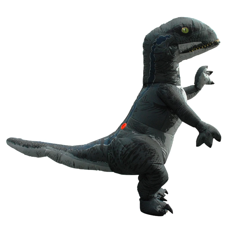 velociraptor adult Надувной костюм T Rex Disfraces Adultos аниме талисман PIKACHU костюмы на Хэллоуин для мужчин взрослых Аниме Косплей - Цвет: velociraptor adult