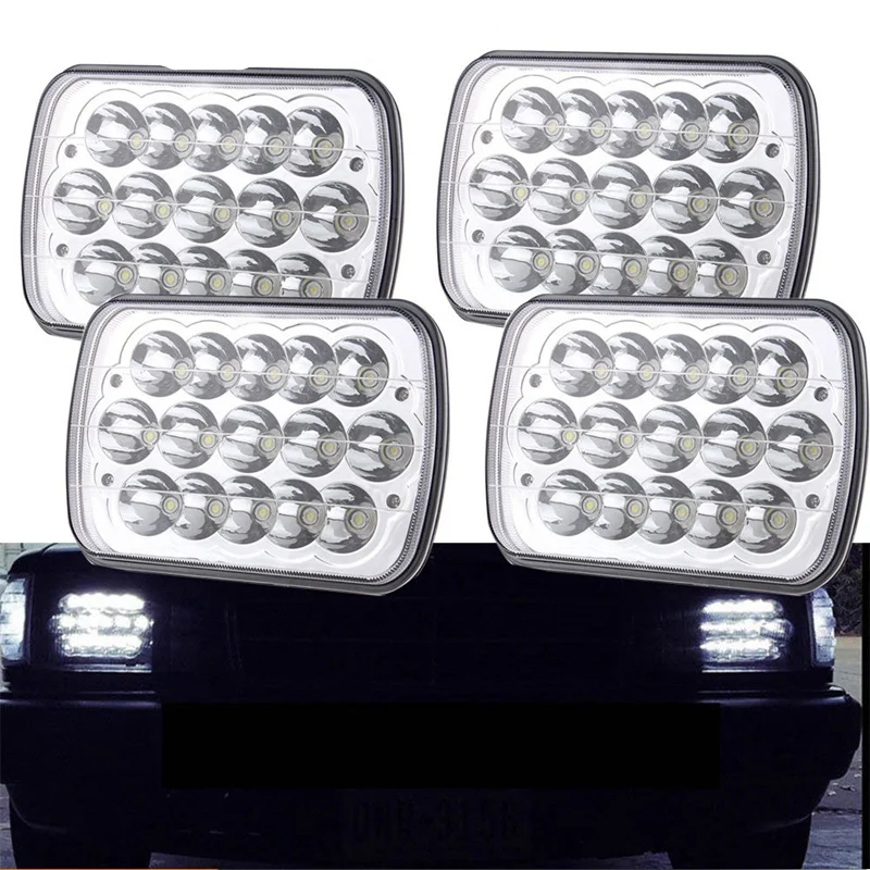 4 шт. 7x6 светодиодный фар море луч замена HID Xenon H6014 H6052 H6054 5x7 Автомобильный для джипа