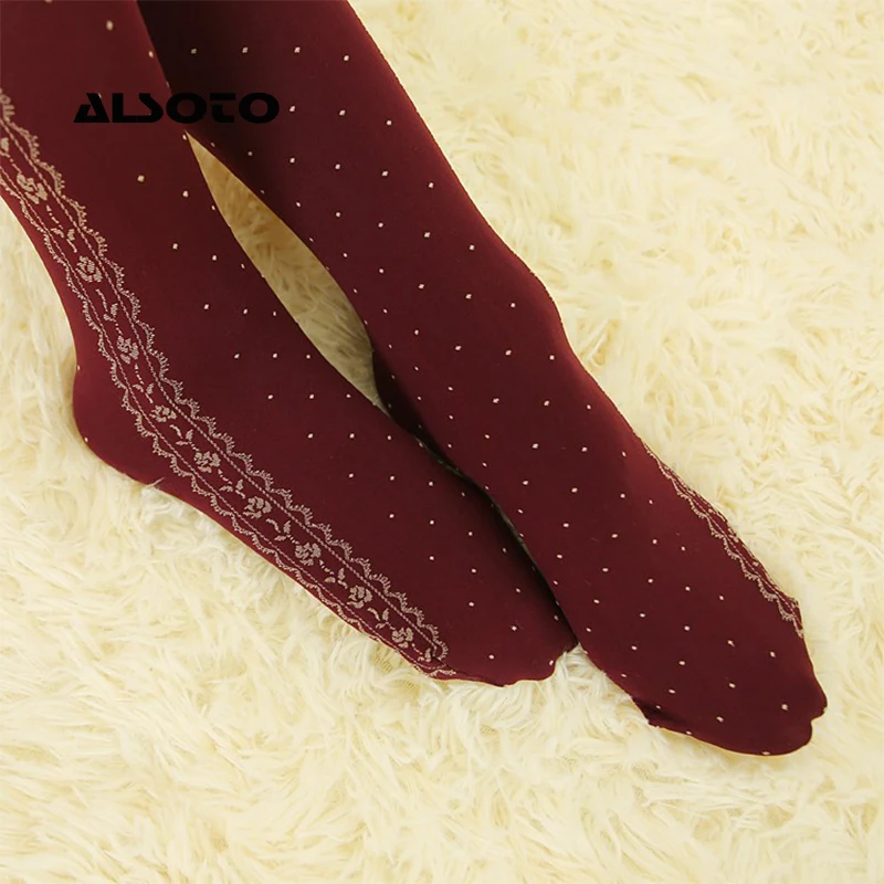 Женские колготки для похудения ALSOTO эластичные трико с розами воздухопроницаемые