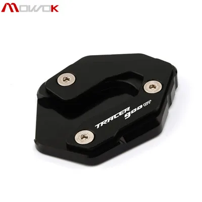 black Для YAMAHA Tracer 900/GT Tracer 900 GT аксессуары для мотоциклов боковые подставки подставка расширение Ondersteuning Plaat - Цвет: black