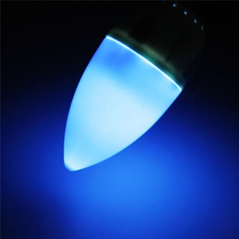 E14 2 W 2835 SMD 10 светодиодный энергосберегающий люстра в форме свечи светильник лампа 200 люмен без затемнения AC 220 V красный зеленый синий оранжевый