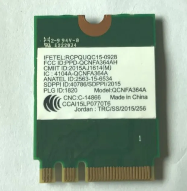 Плата сетевого модуля WLAN Atheros QCNFA364A QCNFA364 Wcbn808A + Bluetooth V4.1 | Компьютеры и офис