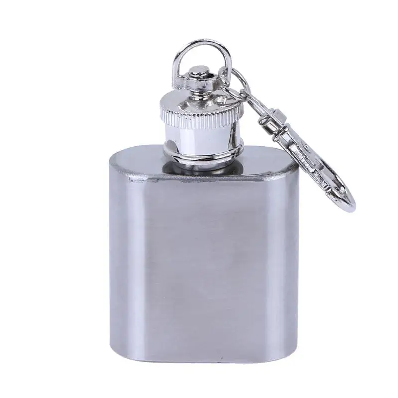 Персонализировать Автомобильный брелок мини графин из нержавеющей стали 1 Oz