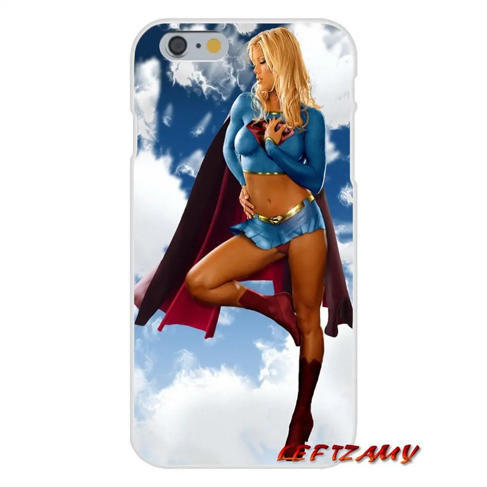 Supergirl Comics Hero для iPhone X 4 4S 5 5S 5C SE 6 6S 7 8 Plus Аксессуары чехлы телефонов | Мобильные