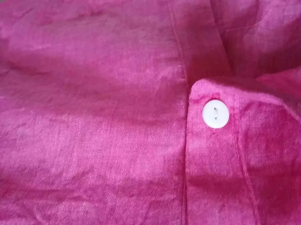 Женская блузка рубашка Прозрачная Тонкая 3/4 рукав свободный хлопок и лен Блузки