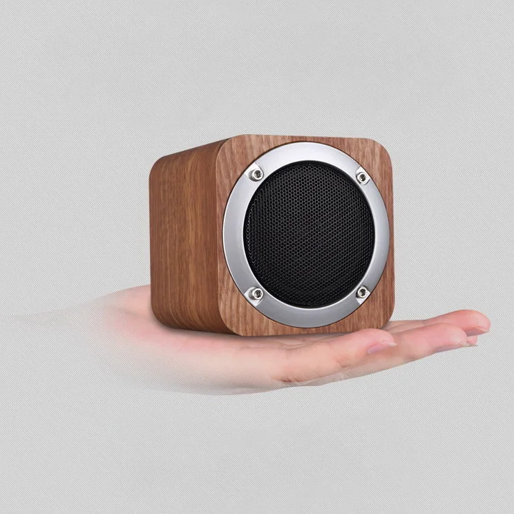 Мини Bluetooth динамик деревянный звуковой ящик беспроводной портативный динамик s TF карта MP3 плеер Детский Рождественский подарок стерео наружный бумбокс