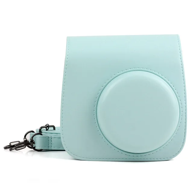 LightBlue Для Fujifilm, Polaroid Mini 8/8+/9 Instax из искусственной кожи пленка Камера чехлы Сумки - Цвет: LightBlue
