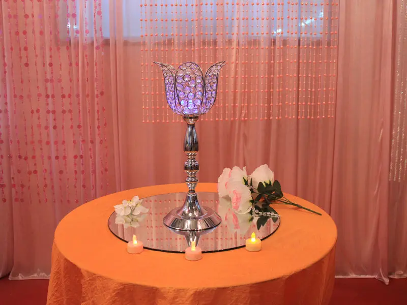 

free shipping wedding Continental D18H45CM lotus candlestick road lead wedding party decoration lotus