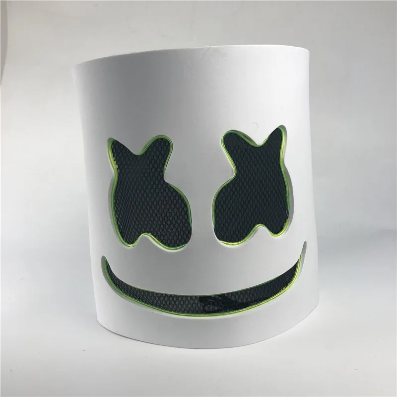 DIY EVA DJ светодиодный светящийся шлем маска косплей реквизит маска для Хэллоуина полное лицо косплей реквизит Хэллоуин вечерние барные маски