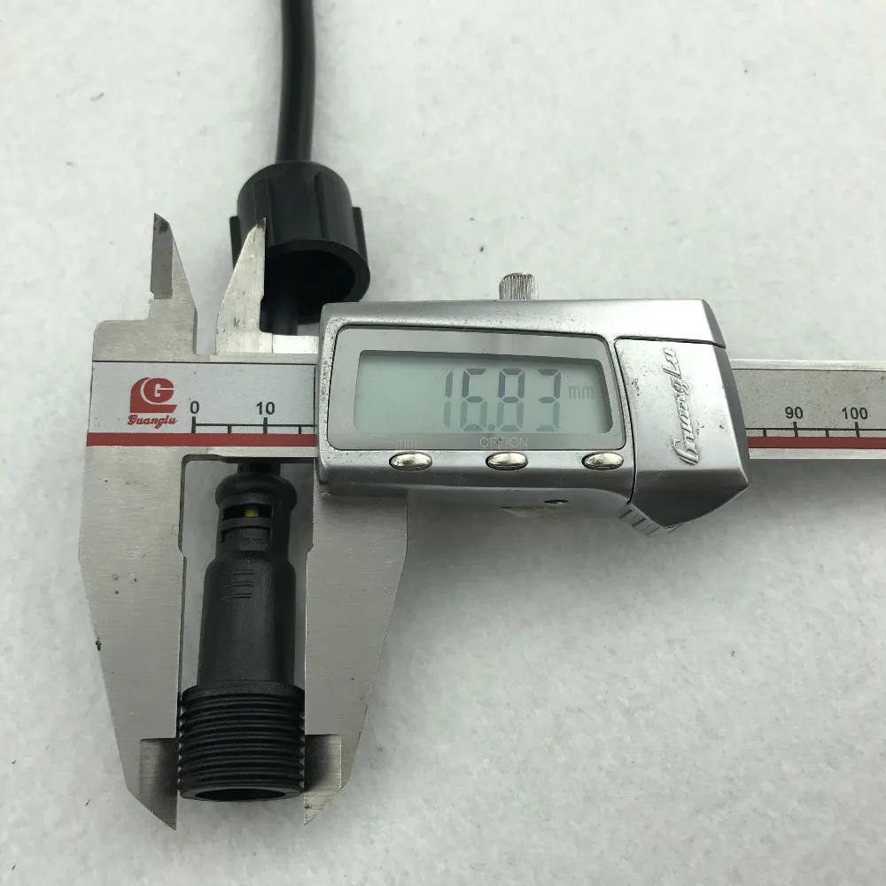 Xplug type BLACK 6 м (20 футов) 3 ядра водонепроницаемый Удлинительный кабель один конец с
